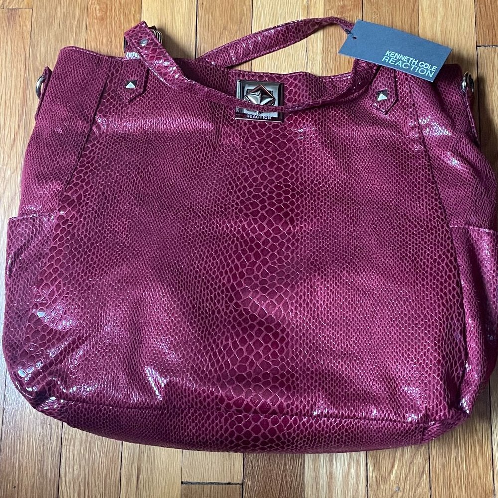 Kenneth Cole New York Red Leather Bag